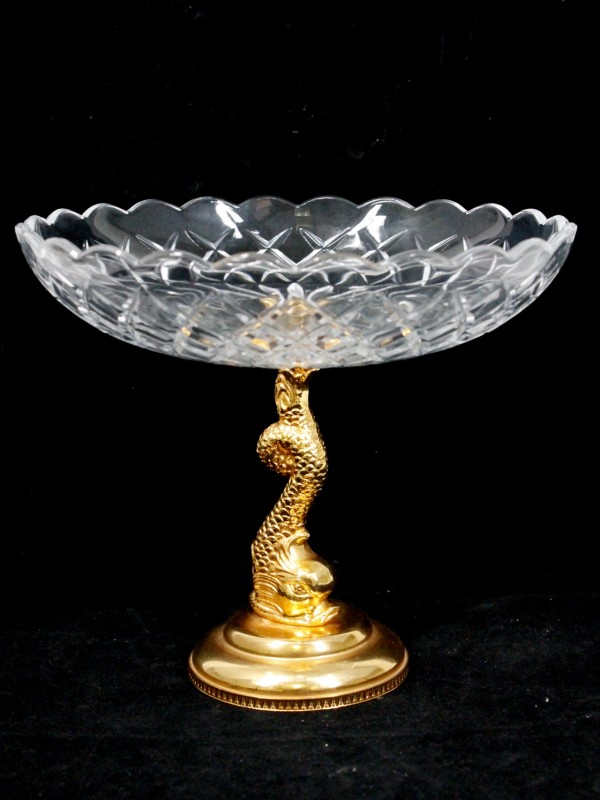 Antieke Kristallen Coupeschaal Val Saint Lambert (Art. 4429)